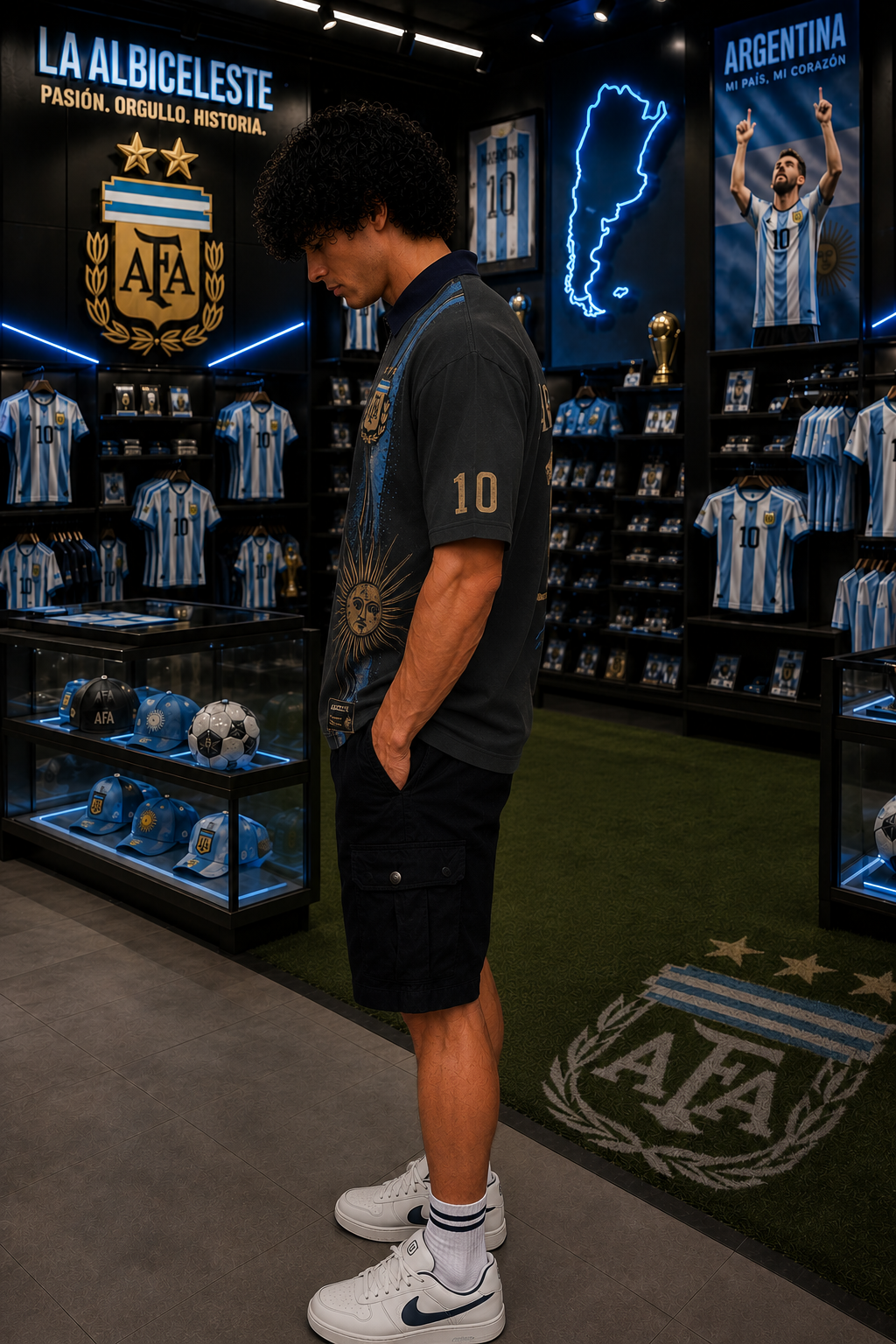 Argentina "La Albiceleste 10" Premium Oversized T-Shirt