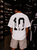 MESSI SHADOW WHITE OVERSIZED T-SHIRT – 200 GSM