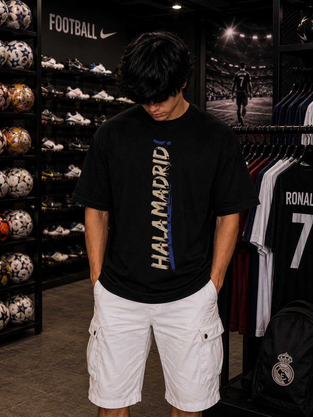 REAL MADRID - OVERSIZED TEE – 200 GSM