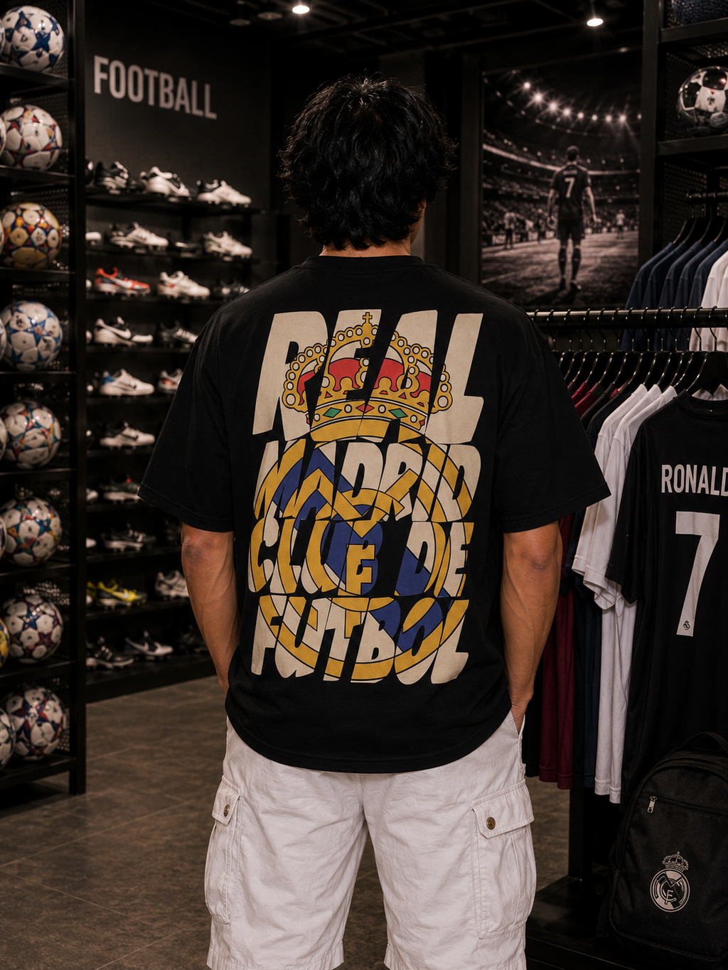REAL MADRID - OVERSIZED TEE – 200 GSM