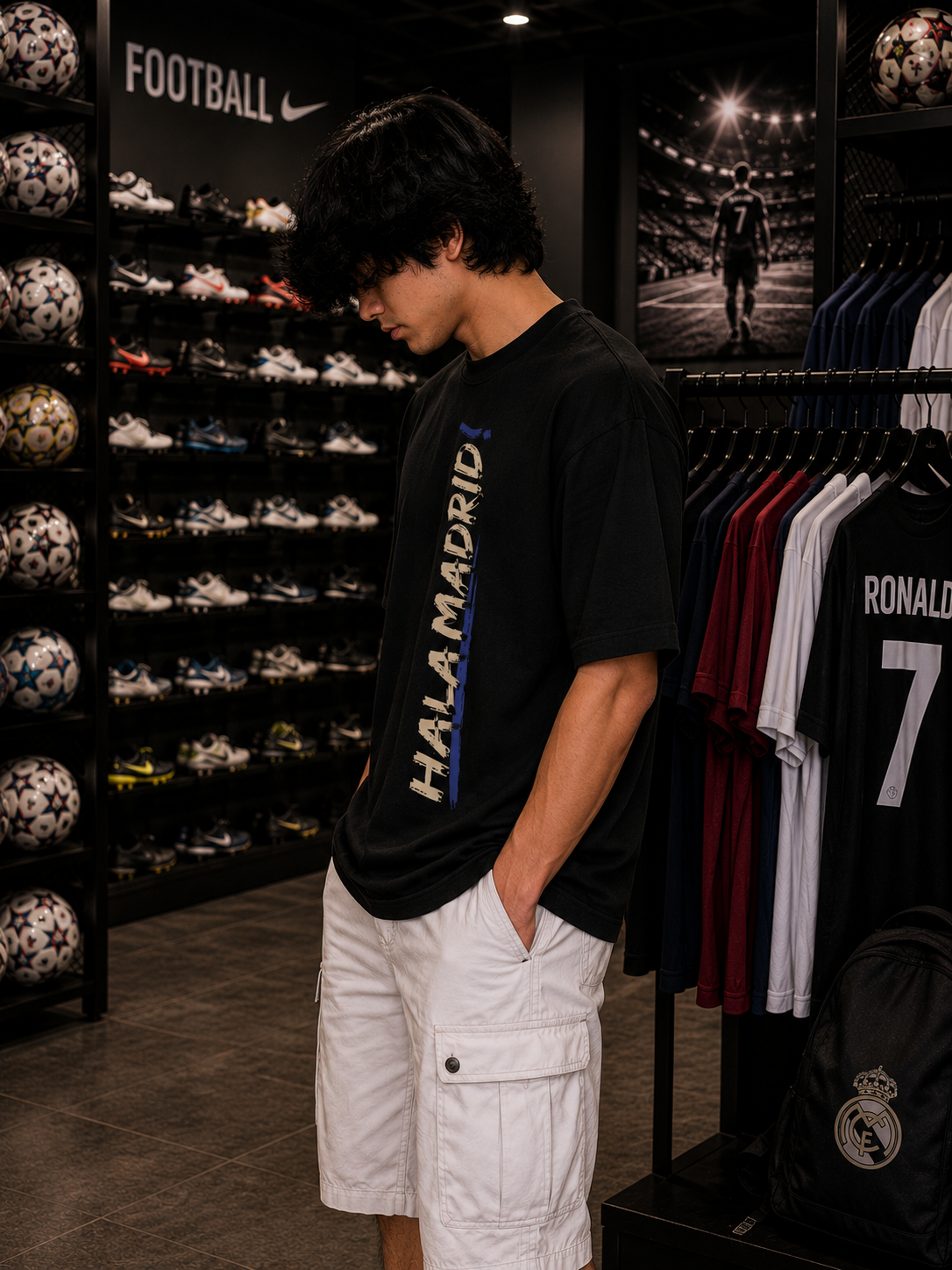 REAL MADRID - OVERSIZED TEE – 200 GSM