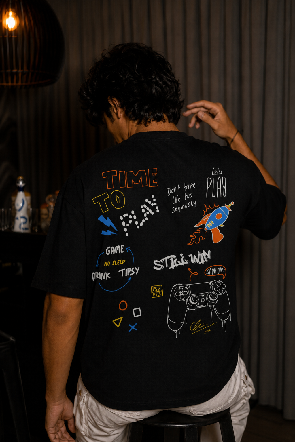 PLAY MODE - OVERSIZED TEE – 200 GSM