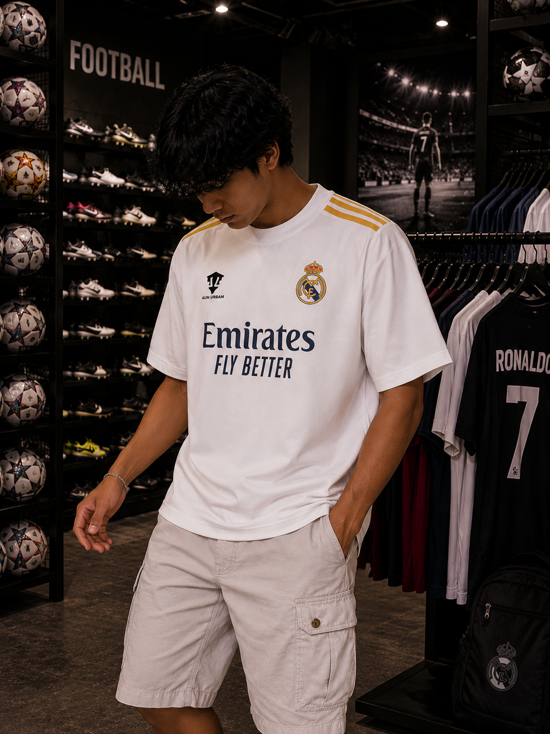 REAL MADRID JERSEY - OVERSIZED TEE – 200 GSM