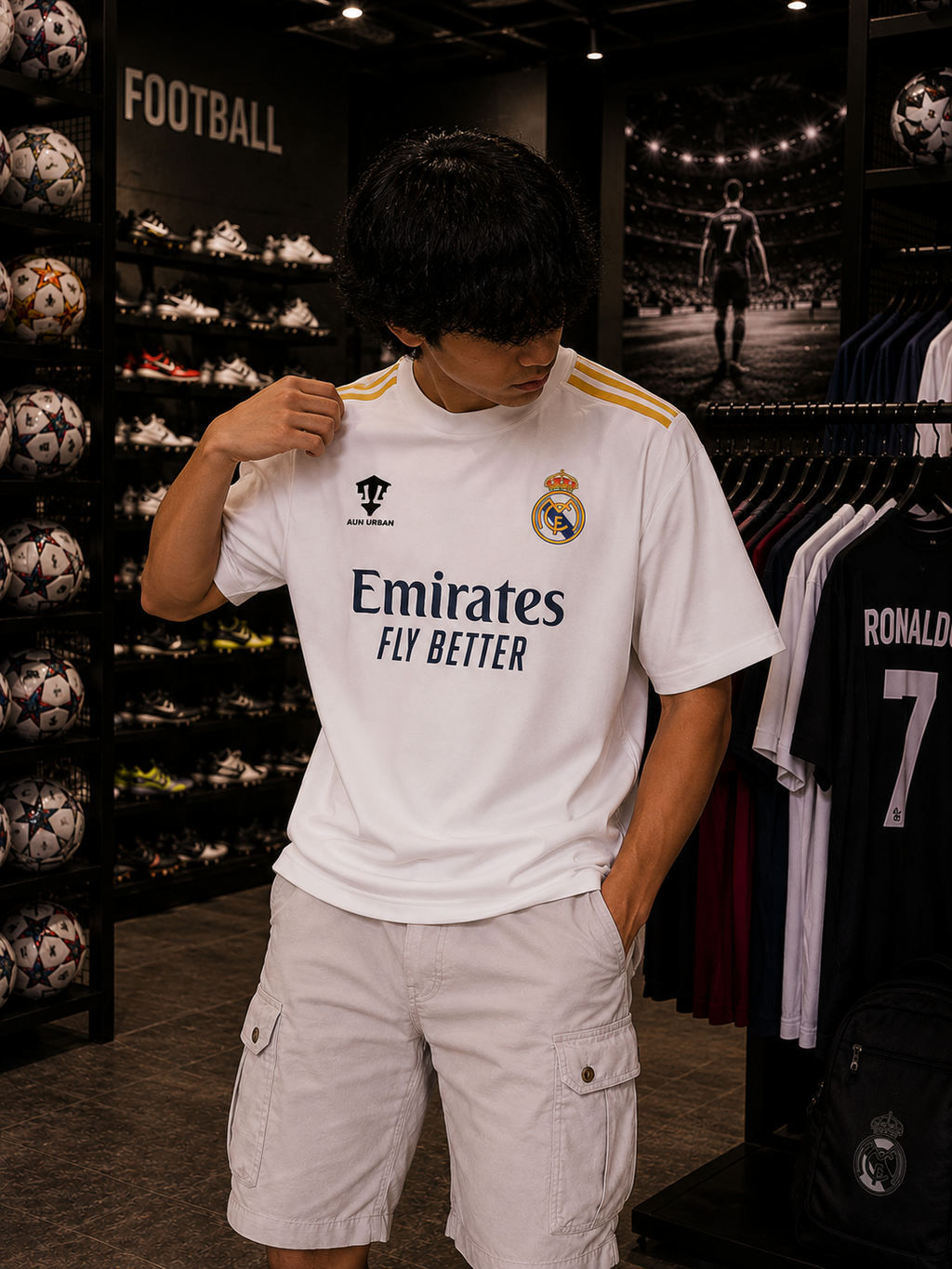 REAL MADRID JERSEY - OVERSIZED TEE – 200 GSM