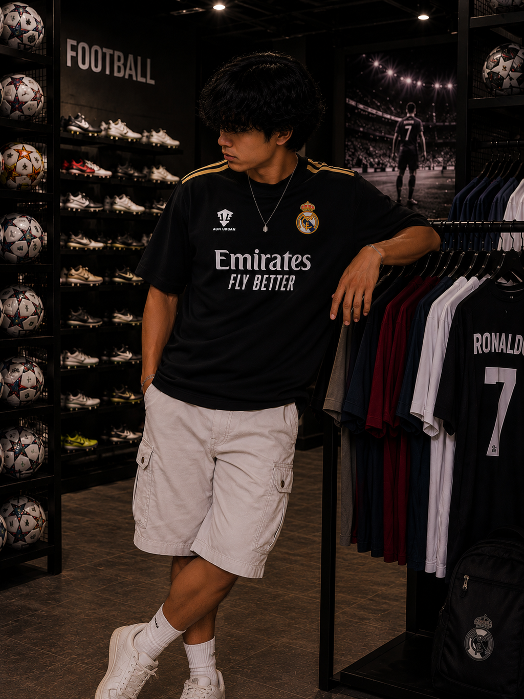 REAL MADRID JERSEY B - OVERSIZED TEE – 200 GSM