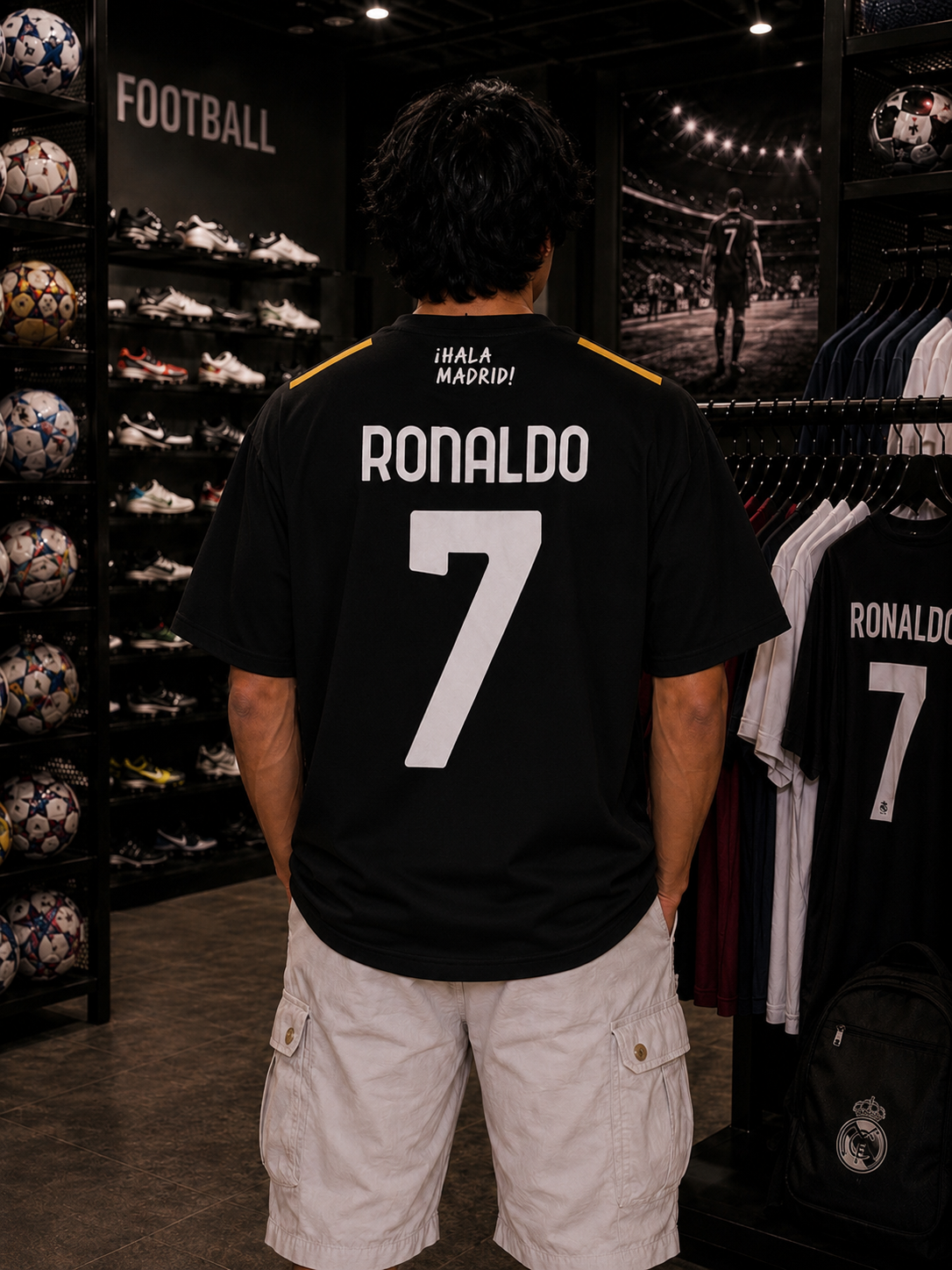 REAL MADRID JERSEY B - OVERSIZED TEE – 200 GSM