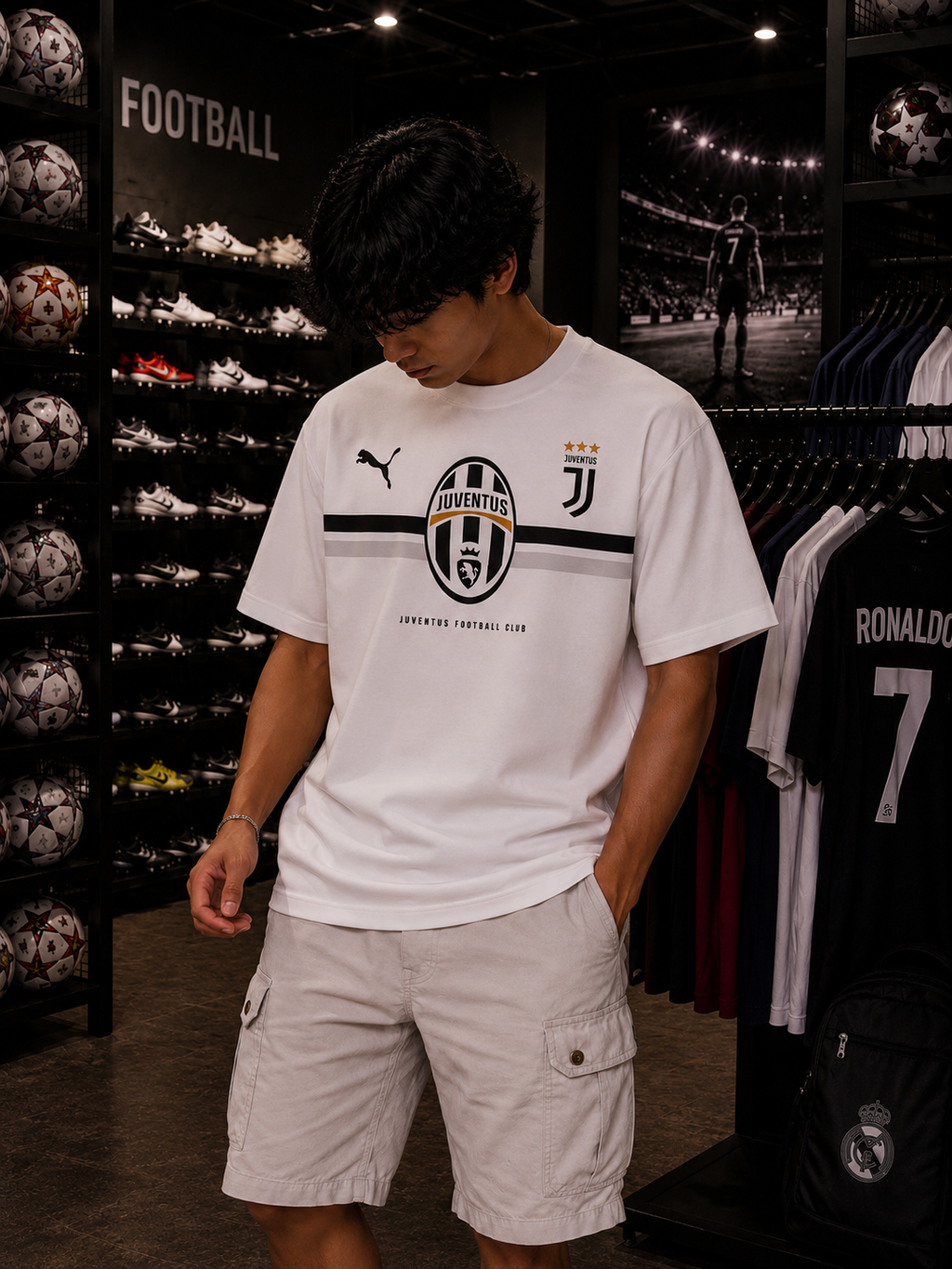 JUVENTUS ROLANDO - OVERSIZED TEE – 200 GSM
