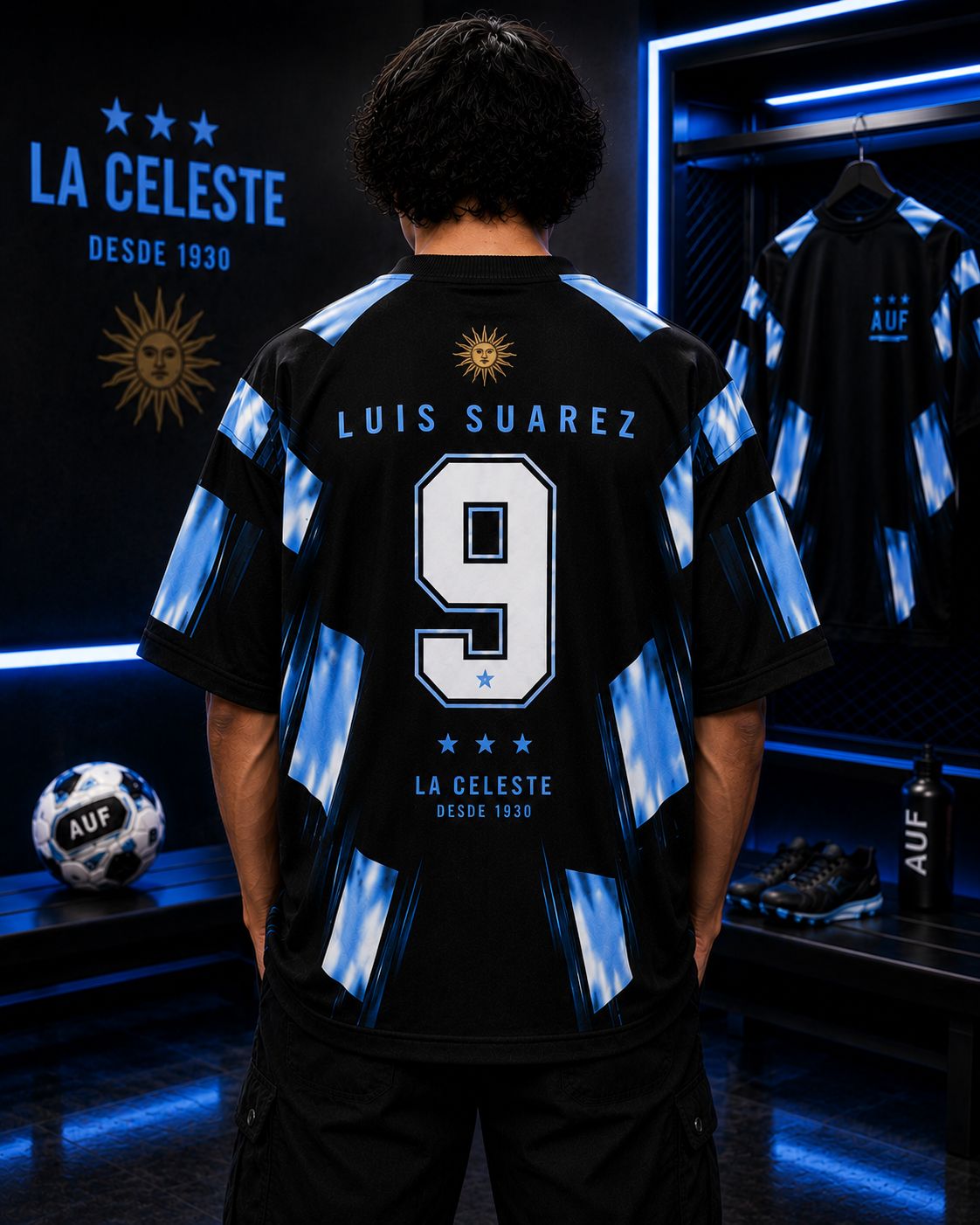 URUGUAY LUIS SUÁREZ 9 OVERSIZED T-SHIRT – 240 GSM