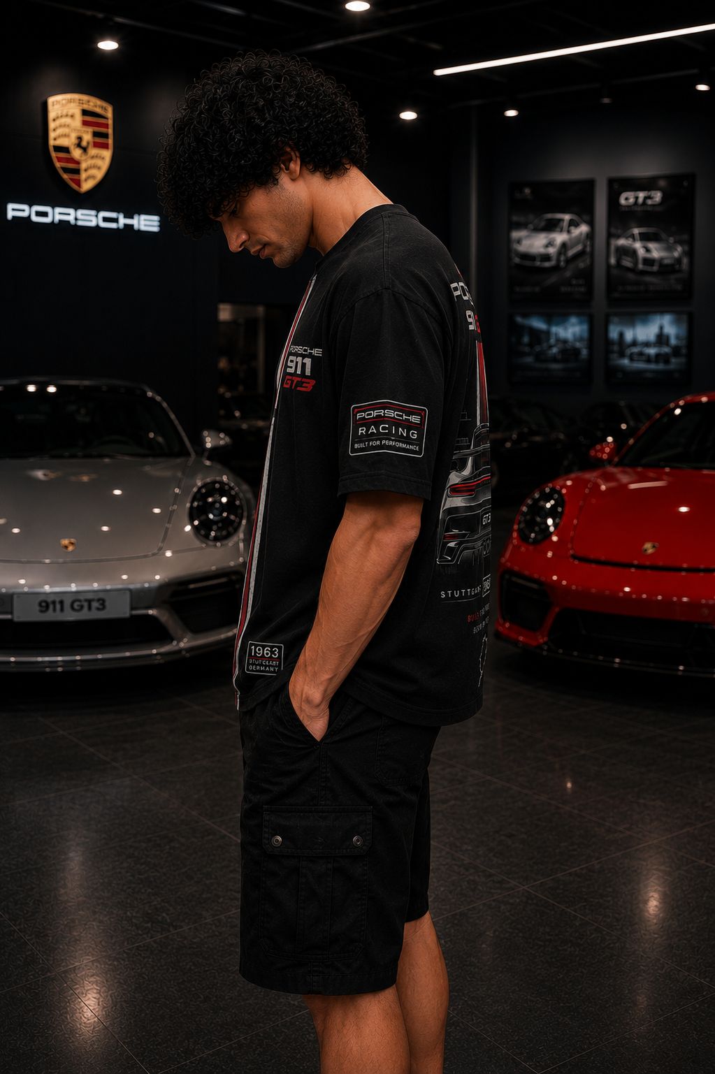 GT 500 HERITAGE OVERSIZED BLACK T-SHIRT | PREMIUM HEAVYWEIGHT COTTON STREETWEAR – 220 GSM