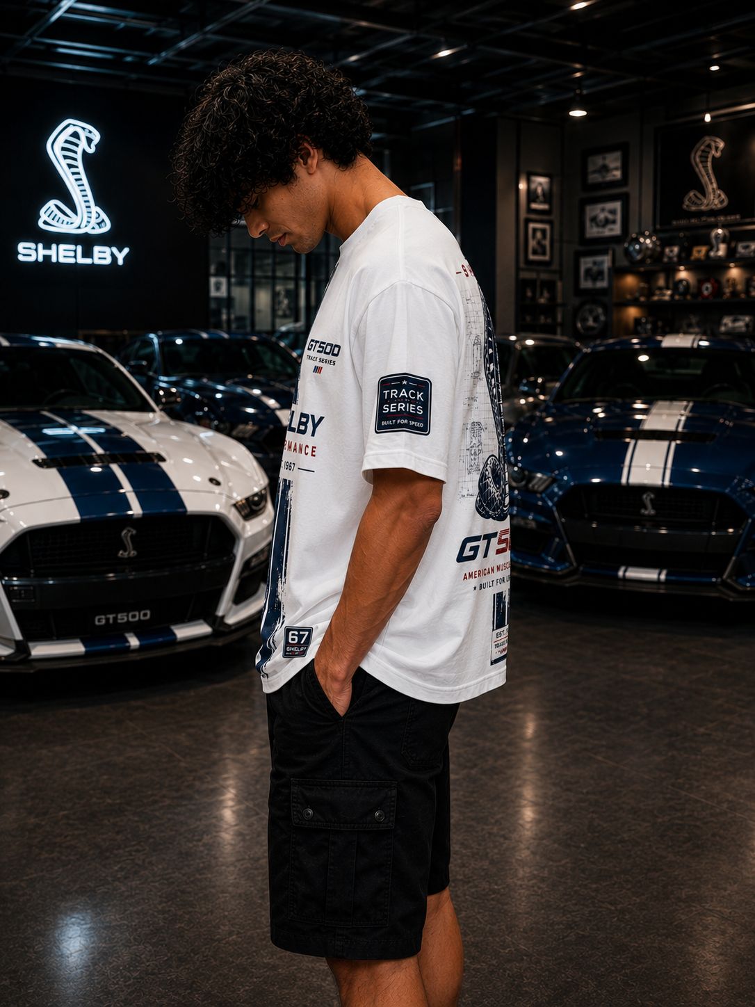 GT 500 HERITAGE OVERSIZED BLACK T-SHIRT | PREMIUM HEAVYWEIGHT COTTON STREETWEAR – 220 GSM